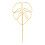 (Gold, 15x28cm) Turtle Leaf Metal Plant Stand 3