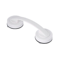 Poignée adhésive pour placard sans clou - Blanc - Taille moyenne - ABS - Charge 5 kg - 2 pièces
