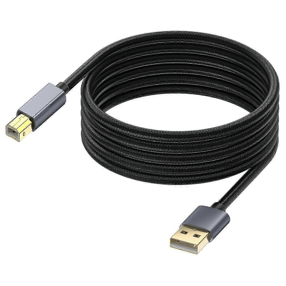 Usb Printer Cable 10M Usb 2.0 Type A Male To B Male 480Mbps High Speed Compatible With Hp Canon Dell Epson Brother 6966168156666