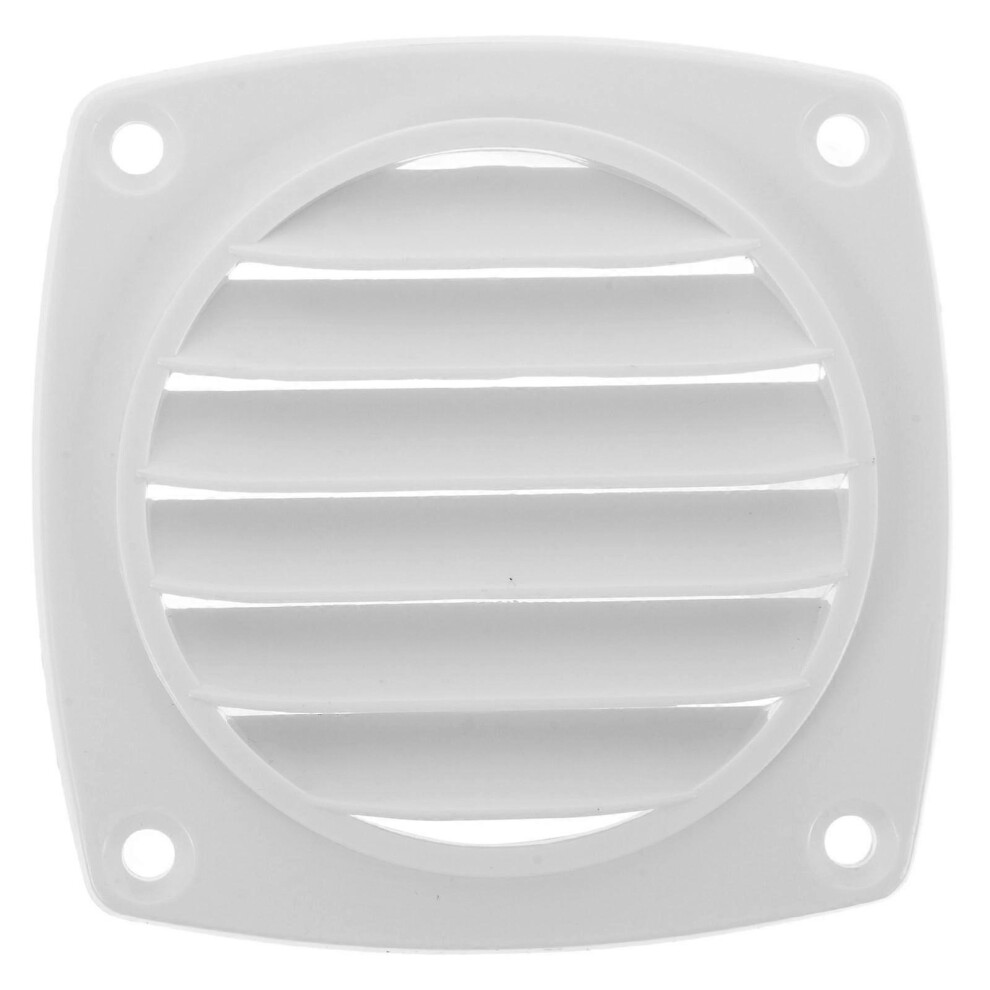 Louvered Rv Boat Vent Cover White Abs 3.65X3.65x2.75in Debris Blocking Ventilation For Yacht Motorhome Indoor Vents 6966168156864