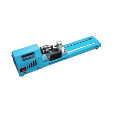 Mini Woodworking Lathe 150W 7-Speed 4000-7000RPM DC 12-24V DIY Drill Tool with Aluminium Alloy Base, 145mm Max Machining Length