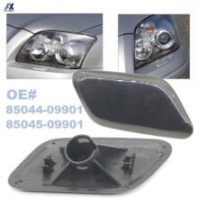 2 coperture per ugelli lavafari paraurti anteriore compatibili con Toyota Avensis 2006-2008 in plastica OEM 85044-09901 85045-09901