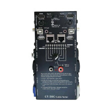 CT-20C 16-in-1 äänikaapelitesteri, yhteensopiva HDMI XLR RJ45 USB Type-C RCA -liittimillä, LED-näytöillä ja jatkuvuustestauksella