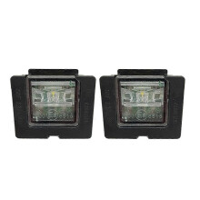 2 stuks LED-kentekenplaatverlichting achter, compatibel met Mercedes-Benz W205 W447 C190 GLE GLC, directe vervanging, onderdeelnummer 0999068400