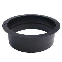 Collier de Raccord Ventilation Rond ABS Noir 200mm pour Conduit Gainable CVC