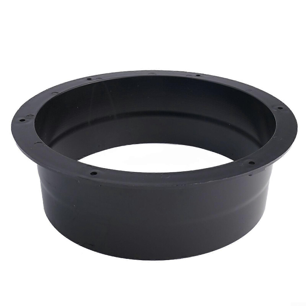 200Mm Abs Round Ventilation Duct Flange Hvac Pipe Connector For Bathroom Exhaust Fan Dryer Ac Exhaust Systems Black 6966168155584