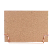 Wooden Cork Bulletin Board Rose Gold Base Pin Memo Notice Board for Home Office Use