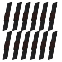 12 Pcs Hook and Loop Wear-resistant Wrap-around Chair Floor Saver Furniture Pads