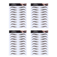 4pcs 6D Hair-Like False Eyebrows Grooming Stickers for Girls