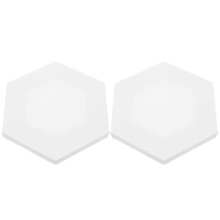 2PCS Hexagon Irregular Oil Painting Acrylic Drawing Canvas Board for Student Artists Porch Decor