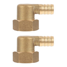 2pcs 1/2 Thickened Brass 90 Degree Air Pipe Connectors Practical Pipe Fitting