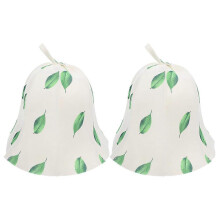 2Pcs Felt Sauna Hat Comfortable Bathing Hat for Women Girls Sauna Accessory