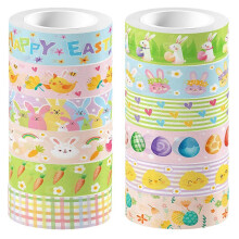 12 Rolls Decorative Printed Washi Tape for DIY Scrapbook Decoration