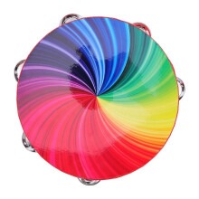 Double Row Tambourine 8 Inch Adult Beating Drum for Performance