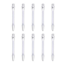 10PCS 48mm Silver Aluminium Alloy Dart Shafts 2BA Thread Metal Stems Dart Accessories