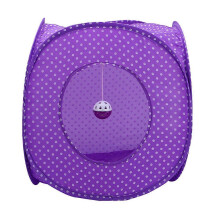 Collapsible Polka Dot Cat Tunnel Foldable Portable Toy for Kittens Puppies Rabbits Small Pets