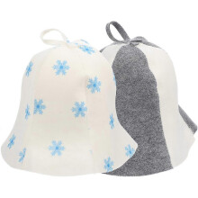 2Pcs Sauna Hat Lightweight Portable Comfortable Sauna Room Bathroom Supplies