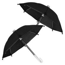 2PCS Mini Doll Umbrella, Dollhouse Ornament Mini House Layout Prop