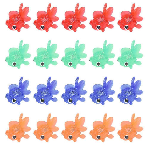 24Pcs Simulation Goldfish Models Lifelike Aquarium Ornaments Educational Props