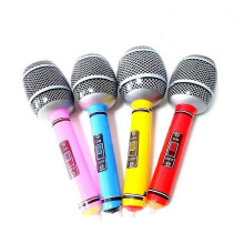 12 Pcs Inflatable Microphone Random Color for Swimming Pool Beach Birthday Party Favors