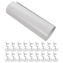 6 Pack Clear PET Cat Scratch Furniture Protector Self-Adhesive Couch Protector with Nails