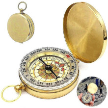 Portable Compass with Illuminated Numbers, Zinc Alloy Construction, Waterproof for Outdoor Navigation