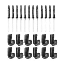 Kayak Lashing Hook Kit 1 Set with Tri Grip Rivet for Kayak Lashing Installation
