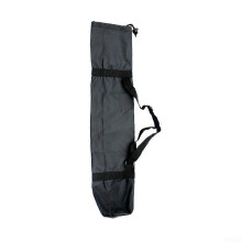 Camping Storage Bag Nylon Drawstring Carrying Case with Adjustable Strap Black 23x130cm