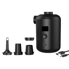 Doppelmotor-Outdoor-Luftpumpe für aufblasbare Matratzen, Poolflöße, kompakt und leicht für Camping