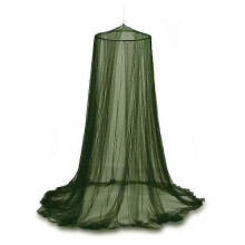 Hanging Dome Mosquito Net for Camping & Travel, Army Green Polyester Canopy 60x250cm