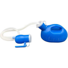 Male Bed Urinal Bottle 2000ml Plastic Portable Pee Collector with 160cm Tube for Elderly & Patients