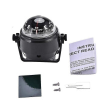 Marine Compass with Night Vision and Adjustable Bracket for Boats and Vehicles