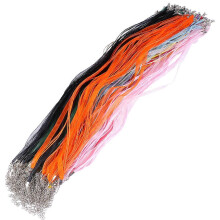 100 Pcs Mixed Color Wax Ropes with Lobster Buckle for DIY Bracelet Necklace Jewelry Making