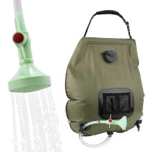 Solar Shower Bag 20L Camping Shower with Hose and Tap for Outdoor Use