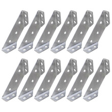 12 Pcs Trapezoid Right Angle Bracket Stainless Steel Corner Brace