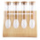 Clear Glass Test Bottle Coffee Beans Tea Display Rack Storage Organizer 1
