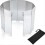 Foldable Aluminium Windshield 10 Plates for Camping Stove, Portable Wind Deflector, Silver 1