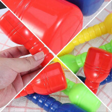 4PCS ABS Dumbbells Ergonomic Children Hand Bars for Morning Exercise Barbells