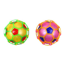 2 Pcs No Battery Electric Luminous Jumping Football Toy for Kids Children