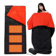 Heated Sleeping Bag with Adjustable Temperature, USB Powered, Polyester for Camping and Indoor Use