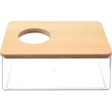 Transparent Hamster Sand Bath Container Chinchilla Bathtub Small Pet Bathroom Supply