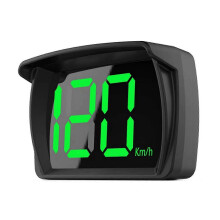 GPS HUD Digital Speedometer with Overspeed Alarm, Compass, Large Display for Cars, Trucks, Buses