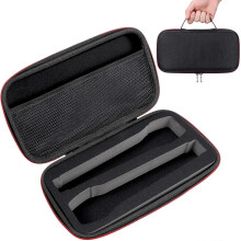 EVA Wireless Microphone Storage Case, Thick Sponge Lining Portable Travel Carrying Bag for Mics