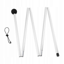 Poste de soporte para toldo de aleación de aluminio de 5 secciones preensamblado, varilla de tienda de campaña de 160 cm para refugio exterior.