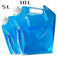 Foldable Water Container 10L & 5L 2-Pack, BPA-Free Collapsible Portable Bottle for Camping Hiking