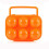 Portable 6 Egg Holder Shockproof Storage Box Folding Camping Hiking Orange 1