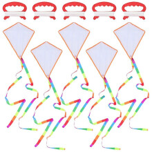 5 Sets Blank Painting Kites Interactive Drawing Kites for Kids Funny DIY Accessory