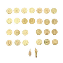 Copper Alphabet Wood Burning Tips for Wood Burning Tool Letter Engraving Tips
