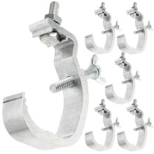 6 PCS Aluminum Stage Light Clamps Hook Truss Clamps for Spot Lights
