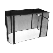 Camping Wagon Mosquito Net with Zippered Entry, Full Enclosure Cover Compatible with Outdoor Folding Carts